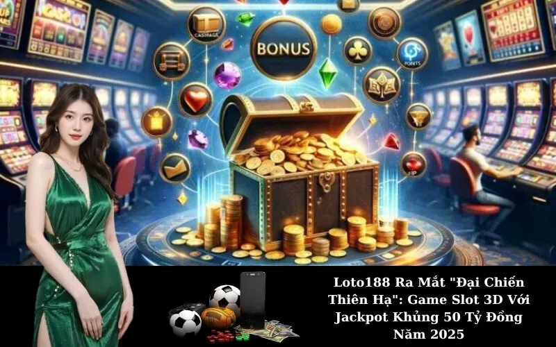 Loto188 Ra Mắt "Đại Chiến Thiên Hạ": Game Slot 3D Với Jackpot Khủng 50 Tỷ Đồng Năm 2025